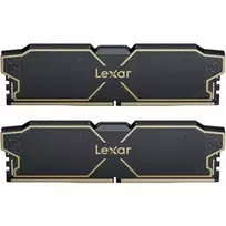 ddr5 32 gb 6000 - Lexar Thor Juodas (Black) 32 GB (2 x 16 GB) DDR5 6000 MHz CL38 - 1 nuotrauka