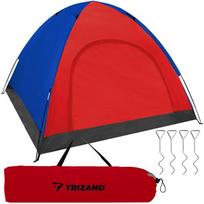 keturvietes palapines - Trizand turistinė palapinė 4 asmenims, raudona/mėlyna (Red/Blue) NT23485 - 2 nuotrauka