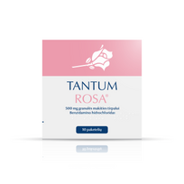 granules - TANTUM ROSA, 500 mg, granulės makšties tirpalui, N10 - 1 nuotrauka
