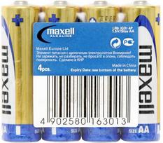 baterijos maxell - Maxell Alkaline AA (LR6), 1.5V, 4 vnt. - 1 nuotrauka