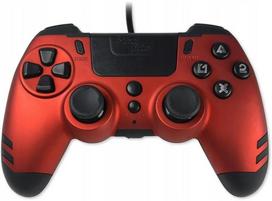 wired ps4 controller - SteelPlay MetalTech Wired Controller Raudonas (Red) - 1 nuotrauka