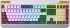 white gaming keyboard - Hator Icefall, Anglų (US), Balta (White) - 2 nuotrauka