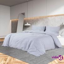 vidaXL Patalynės komplektas Pilkas (Gray) 220x240 cm, 2 dalys, medvilnė