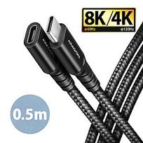 AXAGON BUCM32-CF05AB USB-C prailginamasis laidas 0.5m Juodas (Black)