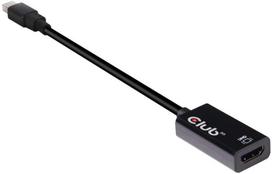 displayport 2.1 kabelis - Club 3D CAC-1180 Mini DisplayPort 1.4 į HDMI 2.0b HDR Adapteris Juodas (Black) - 1 nuotrauka