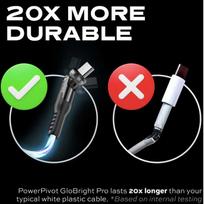 usb c i usb c 2m - STATIK PowerPivot Pro USB-C į USB-C laidas 2m su LED apšvietimu Juodas (Black) - 1 nuotrauka