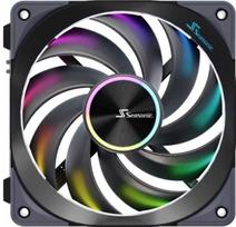 korpuso ventiliatoriai argb - Seasonic MagFlow ARGB 120 mm Korpuso Ventiliatorius 3 vnt Juodas (Black) - 1 nuotrauka