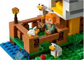 minecraft konstruktoriai - LEGO Minecraft Vištidė 21140 - 4 nuotrauka