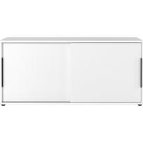 spintele stumdomomis durimis - Germania GW-MAILAND Spintelė su stumdomomis durimis 160x74 cm, Balta (White) - 2 nuotrauka
