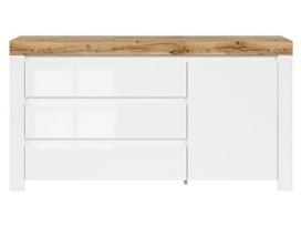 BRW Komoda Holten KOM1D3S, Balta (White)