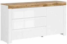 d3s - BRW Komoda Holten KOM1D3S, Balta (White) - 2 nuotrauka