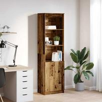 vidaXL Komoda su sendintos medienos apdaila, 50x35x180 cm, Sena mediena (Vintage Wood)