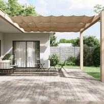 vidaXL Vertikali markizė, taupe (Taupe), 140x420 cm, oksfordo audinys