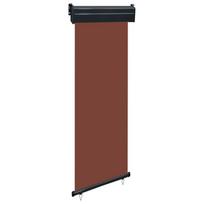 vidaXL Šoninė balkono markizė, ruda (Brown), 60x250 cm