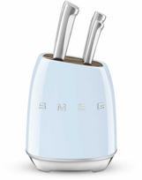stovas peiliams - Smeg 50's Style peilių rinkinys su stovu, 6 vnt., pastelinė mėlyna (Pastel Blue) - 2 nuotrauka