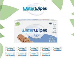 serveteles dregnos - WaterWipes drėgnos servetėlės kūdikiams, 9 x 60 vnt. BIODEGRADABLE - 1 nuotrauka
