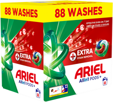 skalbimo kapsules - Ariel All-in-1 PODS + Extra Clean Power skalbimo kapsulės, 88 vnt. - 2 nuotrauka