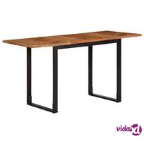 pigu lt valgomojo stalai - vidaXL Valgomojo stalas, akacijos medienos masyvas, 140 x 70 cm x 75 cm - 2 nuotrauka