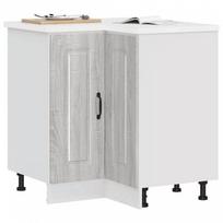 kampine spintele - Kalmar Kitchen Corner Cabinet, Pilka (Gray) - 1 nuotrauka