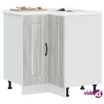 kampine spintele - Kalmar Kitchen Corner Cabinet, Pilka (Gray) - 2 nuotrauka