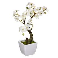 dirbtines orchidejos balt - Dirbtinė orchidėja vazone, Atmosphera 185470, 26 cm - 1 nuotrauka