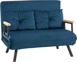 HOMCOM 1-sėdynė sofa-lova, Mėlyna (Blue)