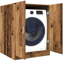 vidaXL Skalbimo mašinos spintelė, sena mediena (Vintage Wood)