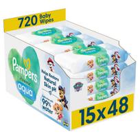 babos babos - Pampers Harmonie Aqua Baby drėgnos servetėlės, 720 vnt. - 2 nuotrauka