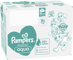 babos babos - Pampers Harmonie Aqua Baby drėgnos servetėlės, 720 vnt. - 3 nuotrauka