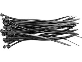 tvirtinimo kabliukai - Laidų tvirtinimo dirželiai Vorel, 4.8 x 280 mm, Juodi (Black), 100 vnt. - 2 nuotrauka