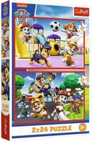 paw patrol delione - Trefl Dėlionė Paw Patrol 2x24pcs 34434 - 2 nuotrauka