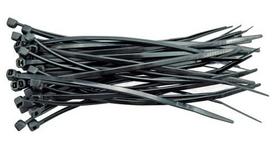 tvirtinimo kabliukai - Laidų tvirtinimo dirželiai Vorel, 4.8 x 280 mm, Juodi (Black), 100 vnt. - 3 nuotrauka
