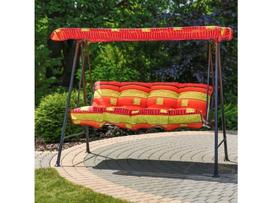 pagalve supynems - Pagalvių ir stogelio komplektas sūpynėms Patio Tora C025-13BB, raudonas (Red) - 1 nuotrauka