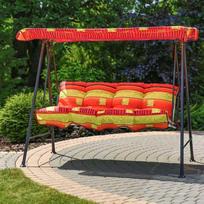 pagalve supynems - Pagalvių ir stogelio komplektas sūpynėms Patio Tora C025-13BB, raudonas (Red) - 2 nuotrauka