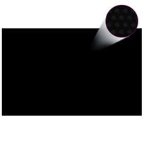 vidaXL Baseino uždangalas PE plėvelė, Juoda (Black), 800 x 500 cm