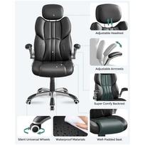 reguliuojama biuro kedes - Biuro kėdė Songmics OBG65BK, Juoda (Black) - 3 nuotrauka