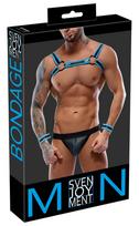 Svenjoyment Bondage Men's Jock set black/blue 2XL Seksualus aksesuaras vyrams