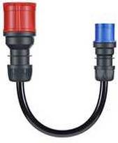 Go-e Gemini flex 22 kW Adapteris CEE raudona trifazė 32A > CEE mėlyna 16A (Juodas)