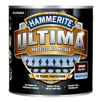 Emaliniai dažai Hammerite Ultima Smooth, rudi (Brown), 2.2 l