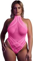 Seksualus tinklinis bodis Ouch! XL/4XL, rožinis