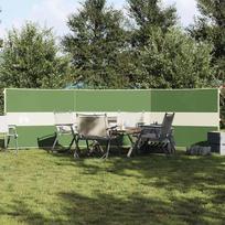 vidaXL Stovyklavimo uždanga nuo vėjo, žalia (Green), 490 x 123 cm