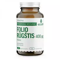 400 - ECOSH bioaktyvi folio rūgštis (foliatas), 400 µg, 90 kapsulių - 1 nuotrauka