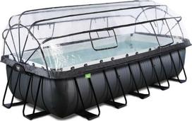 Exit Leather 540x250x122 cm, juodas (Black) su smėlio filtru ir stogeliu