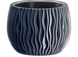 lauko vazonai senukai - Vazonas Prosperplast Sandy Bowl DSK180, pilkas (Grey), Ø18 cm - 2 nuotrauka