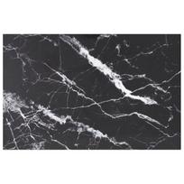 vidaXL Stalviršis, juodas (Black), 100x62cm, grūdintas stiklas