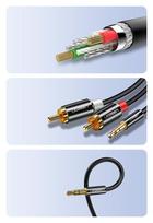 3.5 mm to 3.5 mm kabelis - Ugreen 10584 AV116 3,5mm to 2RCA (Cinch) 2m Black - 9 nuotrauka