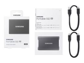 ssd isorinis - SAMSUNG T7 PORTABLE SSD 2TB GREY - 1 nuotrauka