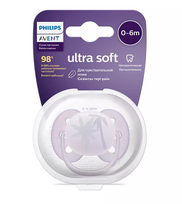 Philips Avent Ultra Soft Deco, Violetinė (Purple), 0-6 mėn., 1 vnt.