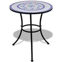 Lauko stalas vidaXL Bistro, mėlynas/baltas (Blue/White), 60 cm