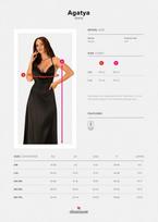 apatine suknele - Obsessive obs Dress L/XL Seksuali suknelė - 5 nuotrauka